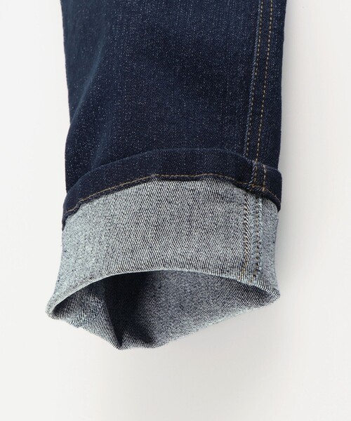 BRANSHES(ブランシェス)の「【マカロンパンツ】テーパードシルエットデニムロングパンツ(デニムパンツ・キッズ・ネイビー・160/140/110/130/100/90/150/120)」の16枚目の写真