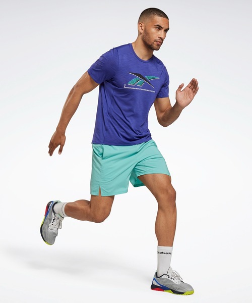 Reebok(リーボック)の「アクティブチル グラフィック アスリート Tシャツ / Activchill Graphic Athlete T-Shirt(Tシャツ/カットソー・メンズ・グレー/パープル/ブラック・SMALL/MEDIUM/LARGE/X-LARGE/XX-LARGE/X-SMALL/XXX-LARGE)」の13枚目の写真