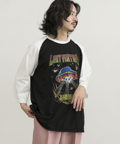 URBAN RESEARCH(アーバンリサーチ)の「URBAN RESEARCH iD グラフィックラグランTシャツ(Tシャツ/カットソー・メンズ・ホワイト系その他/ブラック系その他・LARGE/MEDIUM)」の13枚目の写真