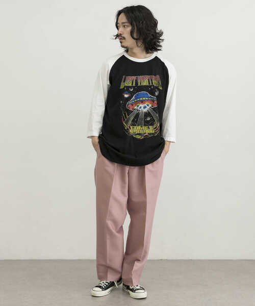 URBAN RESEARCH(アーバンリサーチ)の「URBAN RESEARCH iD グラフィックラグランTシャツ(Tシャツ/カットソー・メンズ・ホワイト系その他/ブラック系その他・LARGE/MEDIUM)」の12枚目の写真