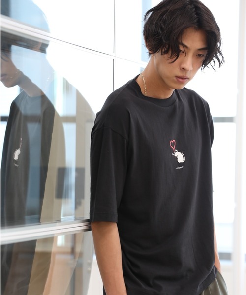 Craft Nicholson（クラフトニコルソン）の「BANKSY コラボ LOVE RAT  ボックスシルエット半袖Tシャツ（Tシャツ/カットソー・メンズ・ホワイト/ブラック/ブラウン・M/L）」の8枚目の写真