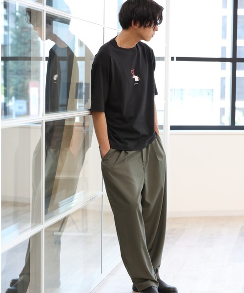 Craft Nicholson（クラフトニコルソン）の「BANKSY コラボ LOVE RAT  ボックスシルエット半袖Tシャツ（Tシャツ/カットソー・メンズ・ホワイト/ブラック/ブラウン・M/L）」の5枚目の写真