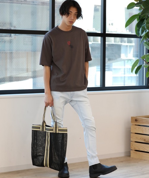 Craft Nicholson（クラフトニコルソン）の「BANKSY コラボ LOVE RAT  ボックスシルエット半袖Tシャツ（Tシャツ/カットソー・メンズ・ホワイト/ブラック/ブラウン・M/L）」の19枚目の写真