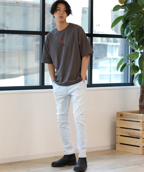 Craft Nicholson（クラフトニコルソン）の「BANKSY コラボ LOVE RAT  ボックスシルエット半袖Tシャツ（Tシャツ/カットソー・メンズ・ホワイト/ブラック/ブラウン・M/L）」の6枚目の写真