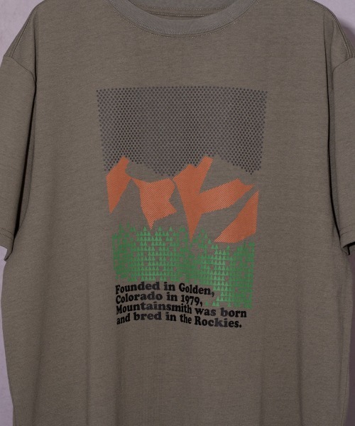 MOUNTAIN SMITH（マウンテンスミス）の「【 MOUNTAIN SMITH / マウンテンスミス 】 ブランド ロゴ グラフィック プリント Tシャツ MS0-00M-221026（Tシャツ/カットソー・メンズ・ホワイト/ブラック/オリーブドラブ・L/XL/M/S）」の9枚目の写真