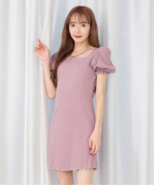 セール Titty Co フロントクロスフレアミニワンピース ワンピース Titty Co ティティーアンドコー のファッション通販 Zozotown