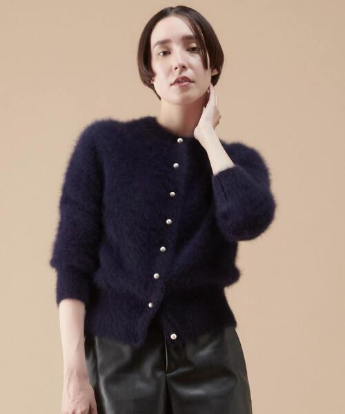 【美品】martinique 近年 FOXパールカーディガン マルティニーク martinique｜FOXカシミヤパールカーディガン(一部WEB限定カラー