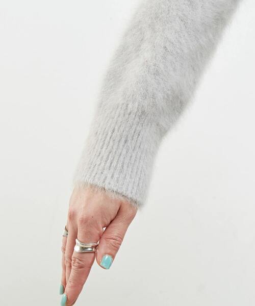 martinique/FOXパールカーディガン　ライトグレー martinique/FOXパールカーディガン ライトグレー martinique