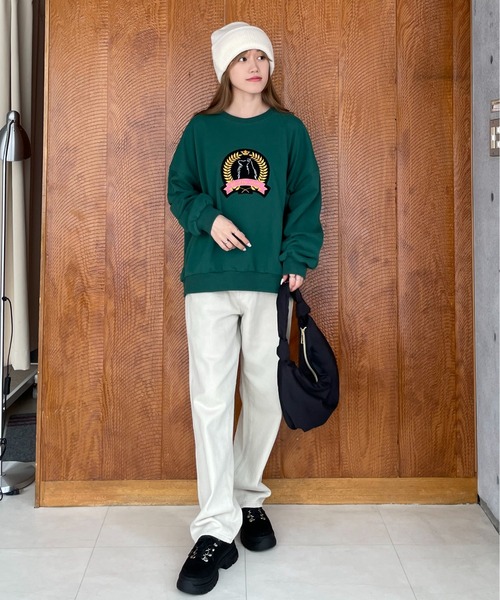 EPIMI E'PIMMY（エピミエピミー）の「〈ユニセックス〉バリエリブニットキャップ（ニットキャップ/ビーニー・レディース・ブラック/ベージュ/グレー/オフホワイト/ピンク/オレンジ/ミント・MEDIUM）」の8枚目の写真