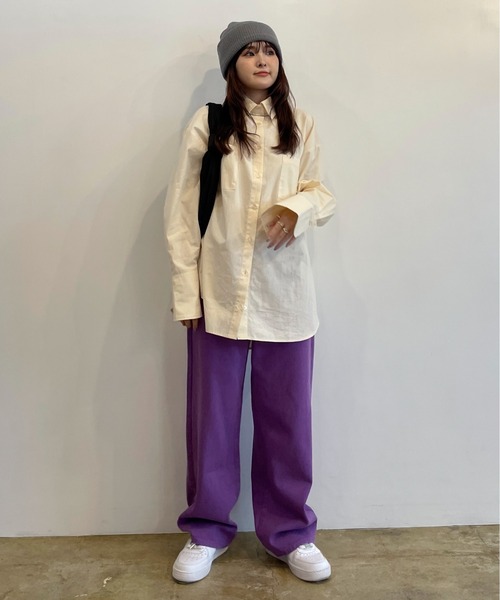 EPIMI E'PIMMY（エピミエピミー）の「〈ユニセックス〉バリエリブニットキャップ（ニットキャップ/ビーニー・レディース・ブラック/ベージュ/グレー/オフホワイト/ピンク/オレンジ/ミント・MEDIUM）」の15枚目の写真
