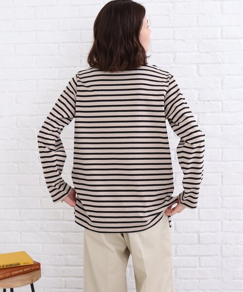 SHOO・LA・RUE（シューラルー）の「◆やわらかUSAコットン ベーシック プルオーバー（Tシャツ/カットソー・レディース・ブラック/オフホワイト/ベージュ系その他2/ブラック系2/ダークグリーン系2/ピンク系・02/03/04）」の9枚目の写真