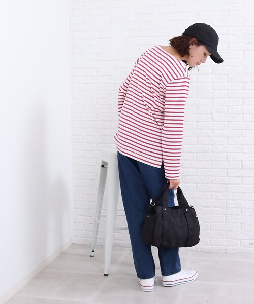 SHOO・LA・RUE（シューラルー）の「◆やわらかUSAコットン ベーシック プルオーバー（Tシャツ/カットソー・レディース・ブラック/オフホワイト/ベージュ系その他2/ブラック系2/ダークグリーン系2/ピンク系・02/03/04）」の17枚目の写真