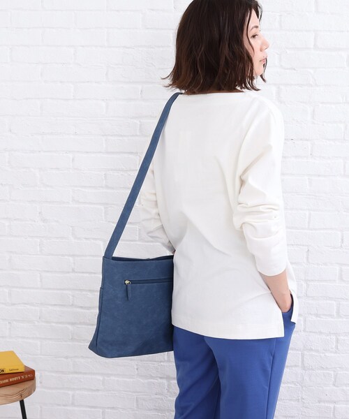 SHOO・LA・RUE（シューラルー）の「◆やわらかUSAコットン ベーシック プルオーバー（Tシャツ/カットソー・レディース・ブラック/オフホワイト/ベージュ系その他2/ブラック系2/ダークグリーン系2/ピンク系・02/03/04）」の20枚目の写真