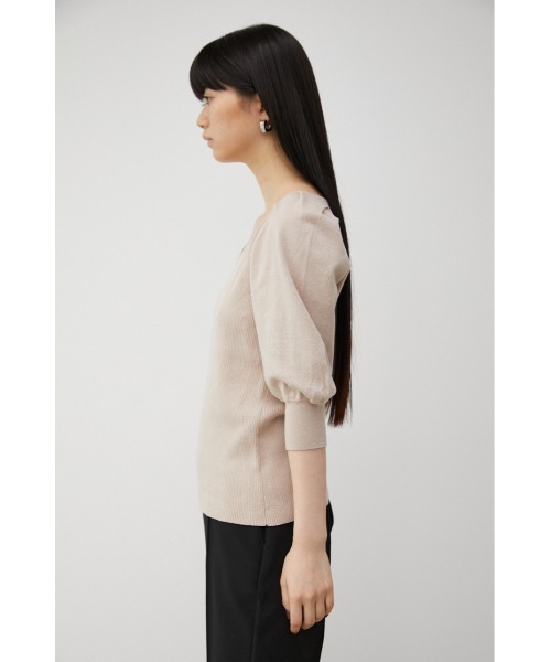 AZUL by moussy(アズールバイマウジー)の「IRREGULAR NECK PUFF KNIT(ニット/セーター・レディース・ブラック/ダークグリーン/マジェンタ/ライトベージュ・SMALL/MEDIUM)」の18枚目の写真