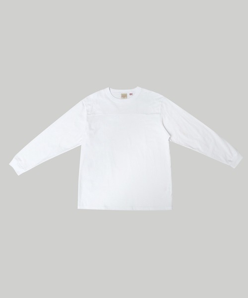 Goodwear(グッドウェア)の「7.6オンス USAコットン 袖リブ 切替 フットボール ロングスリーブ Tシャツ レギュラーシルエット(Tシャツ/カットソー・メンズ・ホワイト/ブラック/グレー/ブラック系その他/スミクロ・M/L/XL)」の22枚目の写真