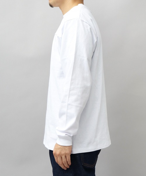 Goodwear(グッドウェア)の「7.6オンス USAコットン 袖リブ 切替 フットボール ロングスリーブ Tシャツ レギュラーシルエット(Tシャツ/カットソー・メンズ・ホワイト/ブラック/グレー/ブラック系その他/スミクロ・M/L/XL)」の9枚目の写真