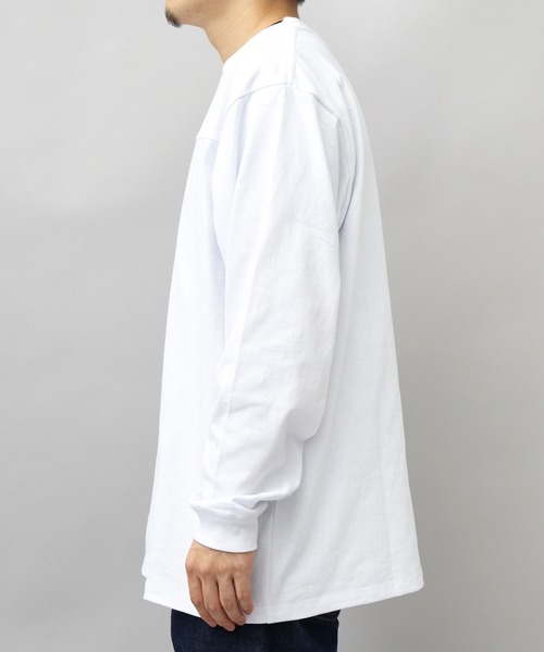 Goodwear(グッドウェア)の「7.6オンス USAコットン 袖リブ 切替 フットボール ロングスリーブ Tシャツ レギュラーシルエット(Tシャツ/カットソー・メンズ・ホワイト/ブラック/グレー/ブラック系その他/スミクロ・M/L/XL)」の13枚目の写真