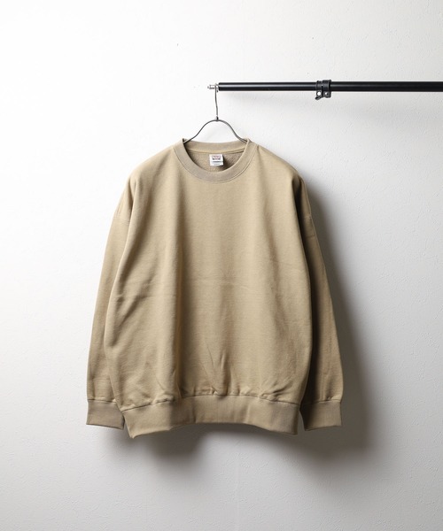 ARCHIVER（アーカイバ）の「【W】【it】【FE2】【CROSS & STITCH】レギュラーウェイト 10oz 裏毛ビッグシルエット スウェットシャツ（スウェット・メンズ・ブラック/サンドベージュ/ヘザーグレー・X-LARGE/LARGE/MEDIUM）」の3枚目の写真