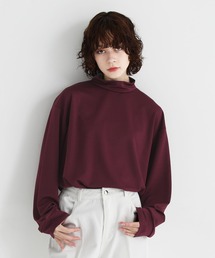 ETELIO | モックネックポンチ長袖カットソー(Tシャツ/カットソー)