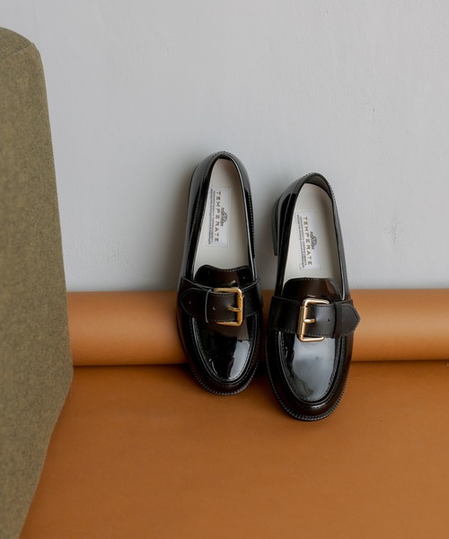 TEMPERATE(テンパレイト)の「【TEMPERATE(テンパレイト)】ベルト付きローファー(ローファー・レディース・ブラック/グレー・40/38/36)」の7枚目の写真