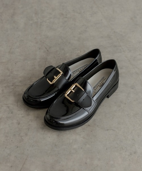 TEMPERATE(テンパレイト)の「【TEMPERATE(テンパレイト)】ベルト付きローファー(ローファー・レディース・ブラック/グレー・40/38/36)」の3枚目の写真