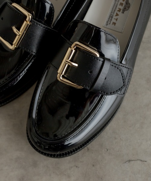 TEMPERATE(テンパレイト)の「【TEMPERATE(テンパレイト)】ベルト付きローファー(ローファー・レディース・ブラック/グレー・40/38/36)」の14枚目の写真