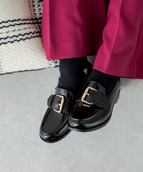 TEMPERATE(テンパレイト)の「【TEMPERATE(テンパレイト)】ベルト付きローファー(ローファー・レディース・ブラック/グレー・40/38/36)」の5枚目の写真