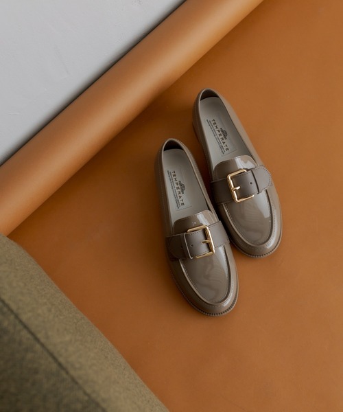 TEMPERATE(テンパレイト)の「【TEMPERATE(テンパレイト)】ベルト付きローファー(ローファー・レディース・ブラック/グレー・40/38/36)」の6枚目の写真