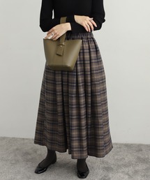 URBAN RESEARCH DOORS | ラメチェックタックギャザースカート(スカート)