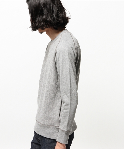 417 EDIFICE（フォーワンセブンエディフィス）の「◇JQケーブル クルーネックスウェット（スウェット・メンズ・ホワイト/ネイビー/チャコールグレー・SMALL/LARGE/MEDIUM）」の5枚目の写真