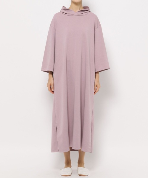 bijorie（ビジュリィ）の「【bijorie】ウラケフード付きワンピース（ルームワンピース・レディース・グレー/ラベンダー・FREE）」の14枚目の写真