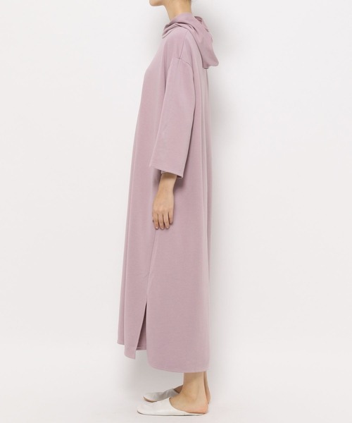 bijorie（ビジュリィ）の「【bijorie】ウラケフード付きワンピース（ルームワンピース・レディース・グレー/ラベンダー・FREE）」の9枚目の写真