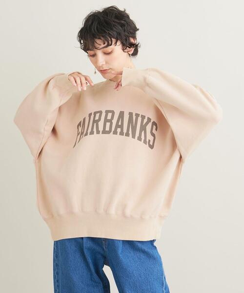 BEAUTY&YOUTH UNITED ARROWS（ビューティーアンドユースユナイテッドアローズ）の「コットン裏起毛 カレッジロゴスウェットプルオーバー（スウェット・レディース・ケリー/グレー/ナチュラル/ライトピンク・FREE）」の15枚目の写真