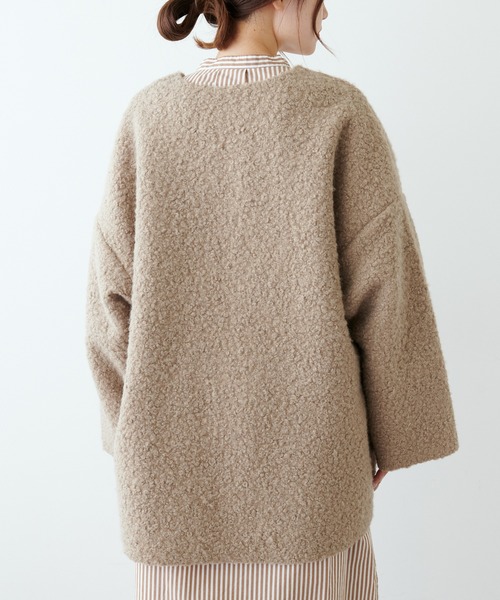 45rpm ku・Ra • si ウール ロング ガウン カーディガン 45R/45rpm ku