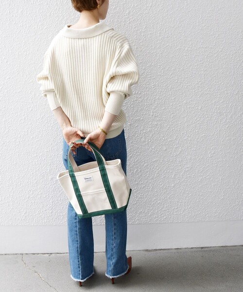 SHIPS any(シップス エニィ)の「SHIPS any: ファインウール ミックス リブ カラー プルオーバー(ニット/セーター・レディース・ブラウン/ブラック/オフホワイト・ONE SIZE)」の19枚目の写真