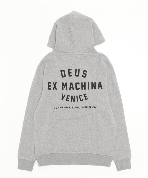 DEUS EX MACHINA（デウスエクスマキナ）の「VENICE ADDRESS HOODIE（パーカー・メンズ・グレー/ブラック・M/L/S/XL/XS）」の5枚目の写真