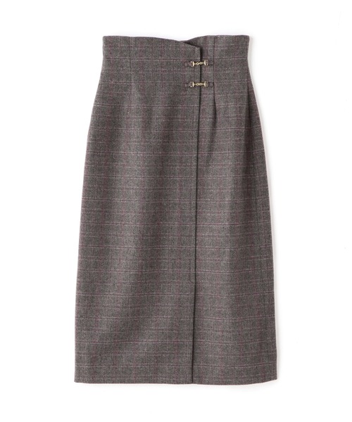PROPORTION BODY DRESSING（プロポーションボディドレッシング）の「サイドビットタイトスカート / 1212220018（スカート・レディース・ダークグレー/グリーン/グレー・MEDIUM/SMALL）」の17枚目の写真