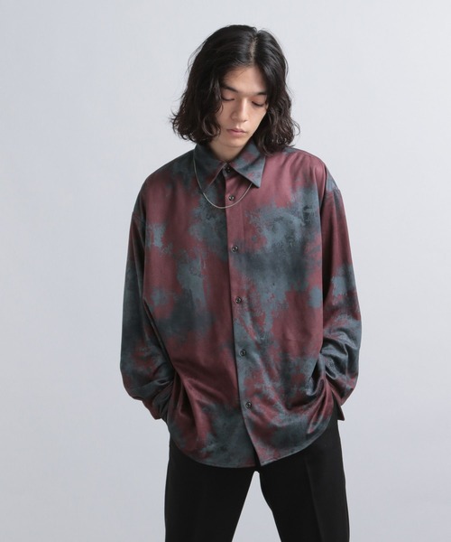 HARE（ハレ）の「シャイニーBLURガラシャツ(HARE)（シャツ/ブラウス
