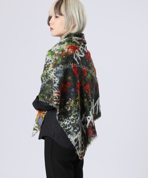 Vivienne Westwood レオパード柄 大きめストール 仕切やカバーに 送料