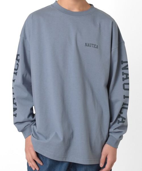 NAUTICA（ノーティカ）の「【NAUTICA】袖ロゴTシャツ（Tシャツ/カットソー・キッズ・ホワイト/グリーン/ブルー・XL/L/M）」の3枚目の写真