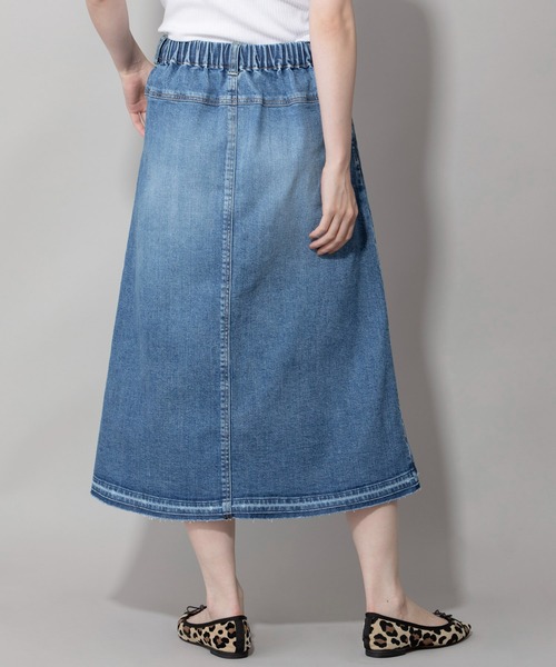 Munich（ミューニック）の「10.5oz agedウォッシュスラブデニムタックスカート（デニムスカート・レディース・ブルー/ネイビー・S/M/XS）」の21枚目の写真