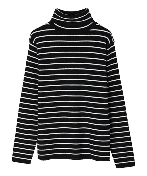 AMERICAN HOLIC（アメリカンホリック）の「パチパチしにくいリブタートルニットプルオーバー（ニット/セーター・レディース・アイボリー/ブラック/その他9/ライトグレー/レッド・M/L）」の7枚目の写真