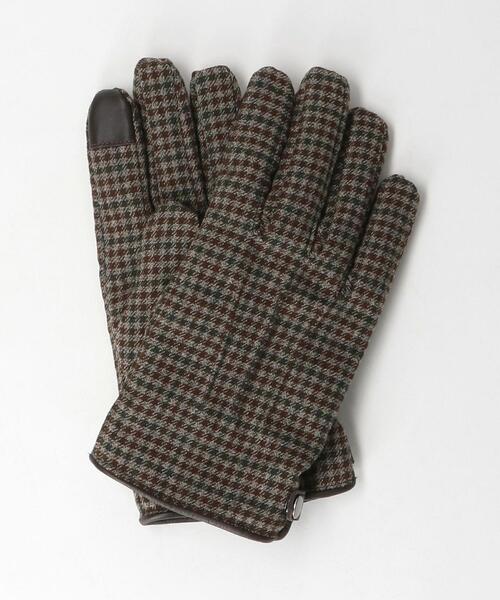 green label relaxing（グリーンレーベルリラクシング）の「GLR モダン チェック グローブ -タッチスクリーン-（手袋・メンズ・その他1/その他2/ブラック・FREE）」の6枚目の写真