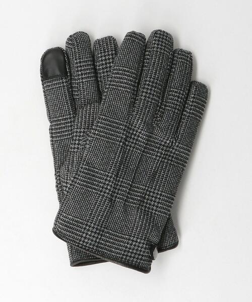 green label relaxing（グリーンレーベルリラクシング）の「GLR モダン チェック グローブ -タッチスクリーン-（手袋・メンズ・その他1/その他2/ブラック・FREE）」の7枚目の写真