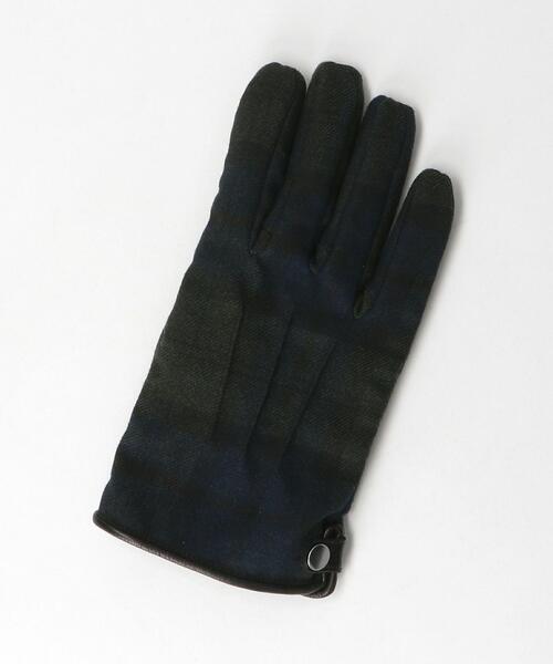 green label relaxing（グリーンレーベルリラクシング）の「GLR モダン チェック グローブ -タッチスクリーン-（手袋・メンズ・その他1/その他2/ブラック・FREE）」の8枚目の写真