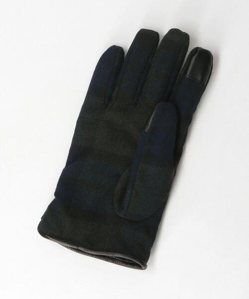 green label relaxing（グリーンレーベルリラクシング）の「GLR モダン チェック グローブ -タッチスクリーン-（手袋・メンズ・その他1/その他2/ブラック・FREE）」の9枚目の写真