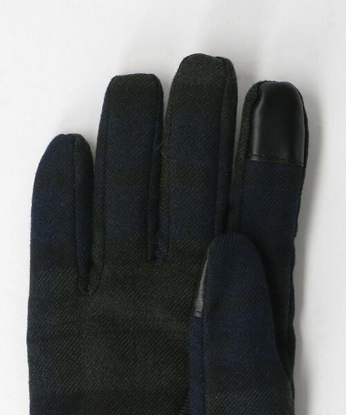 green label relaxing（グリーンレーベルリラクシング）の「GLR モダン チェック グローブ -タッチスクリーン-（手袋・メンズ・その他1/その他2/ブラック・FREE）」の10枚目の写真