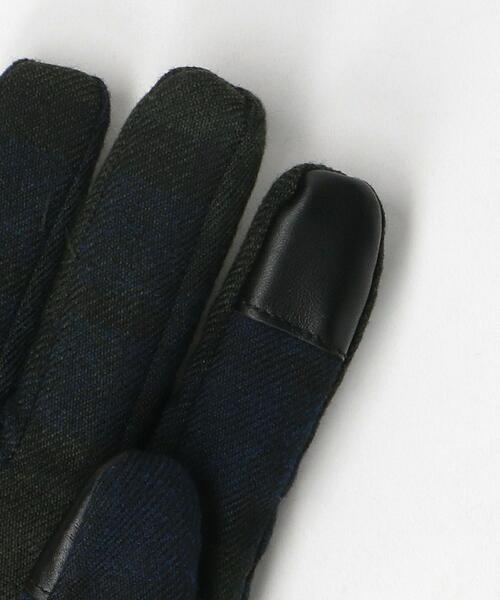 green label relaxing（グリーンレーベルリラクシング）の「GLR モダン チェック グローブ -タッチスクリーン-（手袋・メンズ・その他1/その他2/ブラック・FREE）」の12枚目の写真