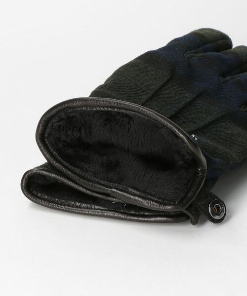 green label relaxing（グリーンレーベルリラクシング）の「GLR モダン チェック グローブ -タッチスクリーン-（手袋・メンズ・その他1/その他2/ブラック・FREE）」の14枚目の写真