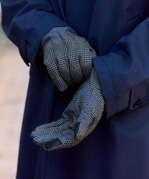 green label relaxing（グリーンレーベルリラクシング）の「GLR モダン チェック グローブ -タッチスクリーン-（手袋・メンズ・その他1/その他2/ブラック・FREE）」の15枚目の写真